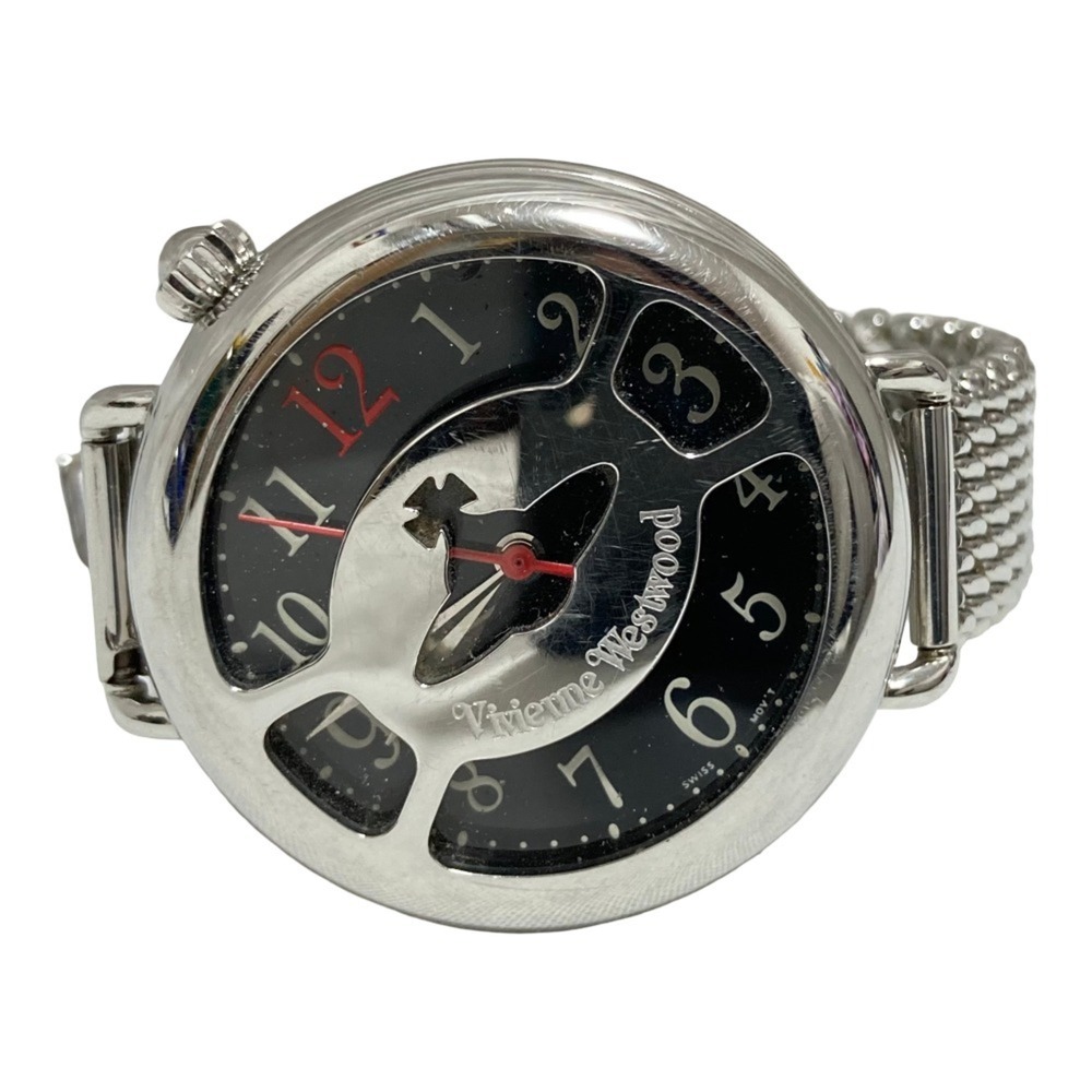 Vivienne Westwood mesh belt orb watch VW-9034 silver color women's